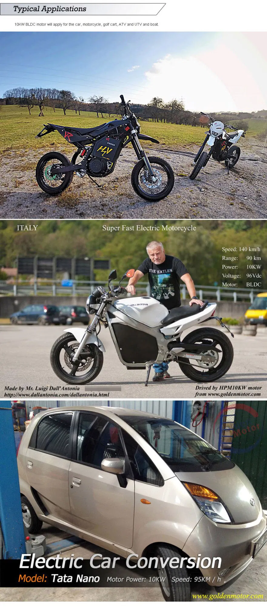 2020 Golden motor brushless 5kw motor 48V electric motorcycle BLDC motor