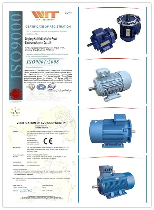220V 380V 3 Phase 20 HP AC electric Motor (Y2-160L-4-15KW/20HP)