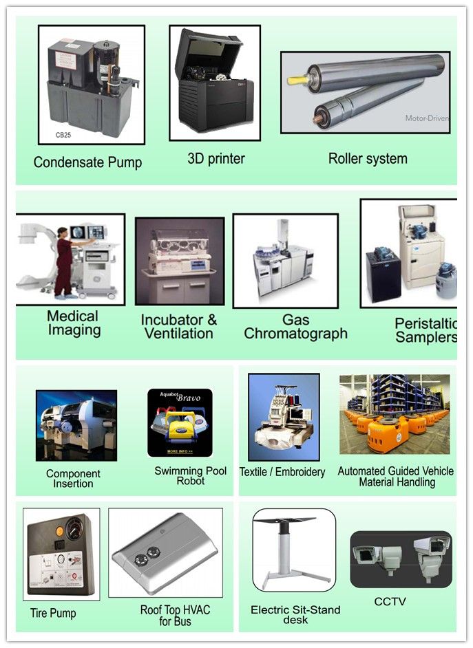 24V DC Geared Motor Electric with Rated Torque 8 Nm