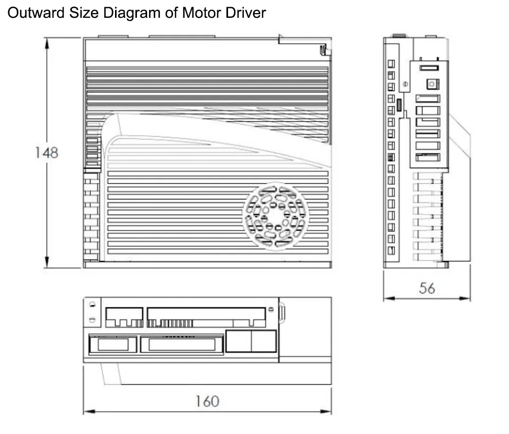 3 Phase Ce Quality 730W AC Servo Motor and Driver 220V 3000rpm 80mm 3.5nm for Injection Molding Machine