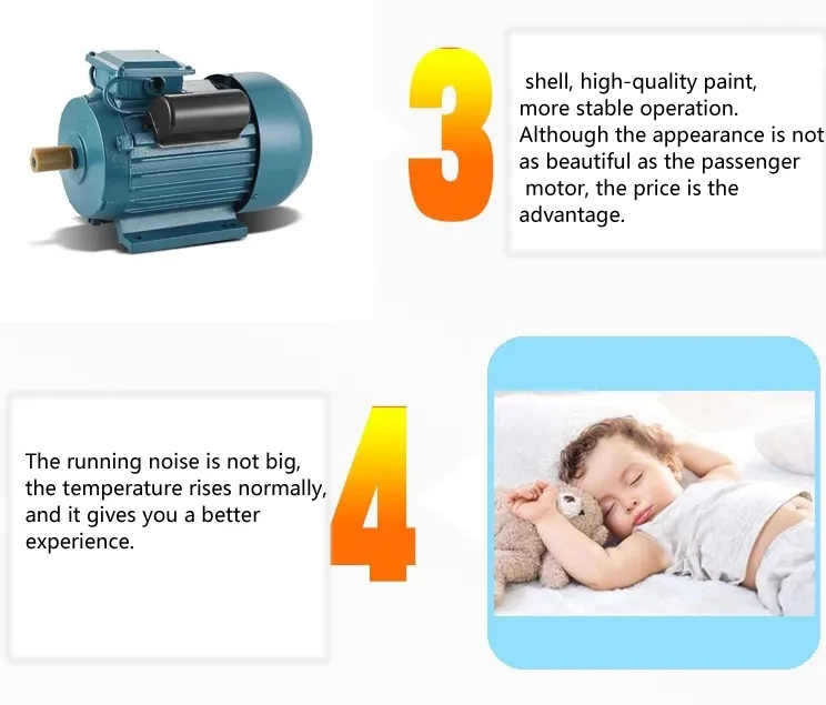 3kw Single Phase Electric Motor 220V Yl Series One Phase Induction Motor