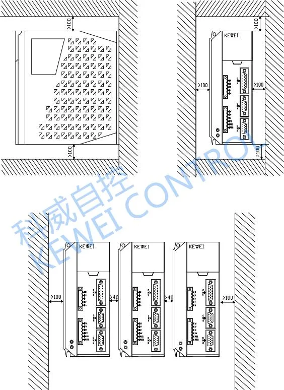 400W AC220V Kewei Ks2 Series General AC Servo Drive with 4 Control Modes