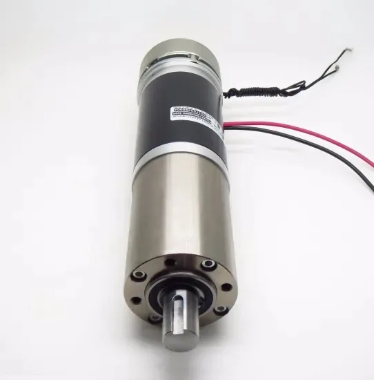 56mm Cylindrical DC 24V High Torque Low Noise Planetary Geared Motor