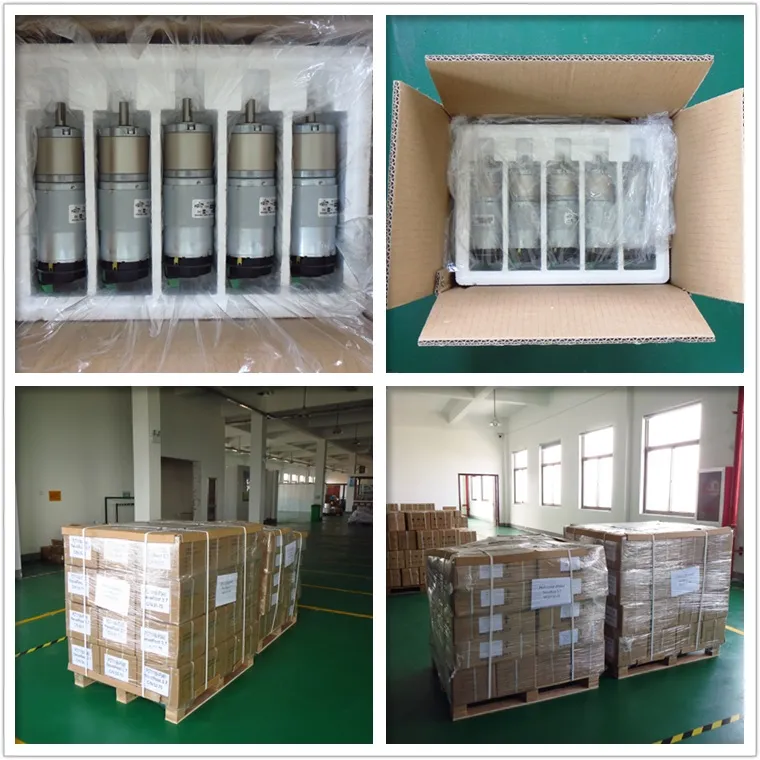 56mm Cylindrical DC 24V High Torque Low Noise Planetary Geared Motor