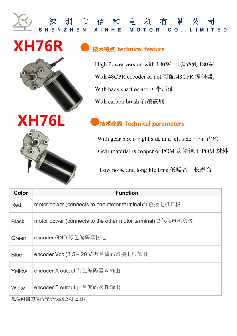 65W Low Speed 76mm 12V/24V 50rpm Golf PMDC Motor Worm Gear DC 24V 120W