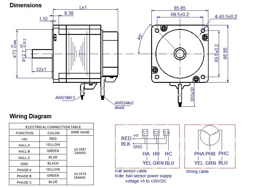 86BL3A100-31040 DC Motor Electric Motor Low Voltage DC Motor BLDC Motor/Brushless DC Motor