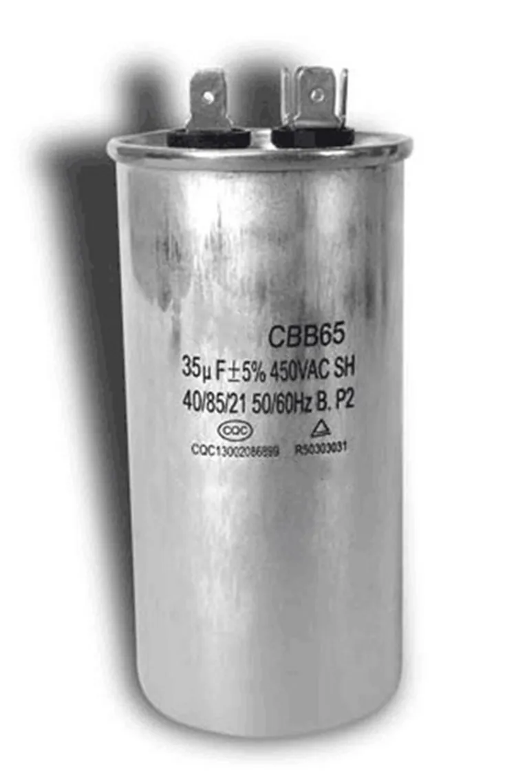 AC Motor Run Capacitor Cbb65 Aluminum Capacitor