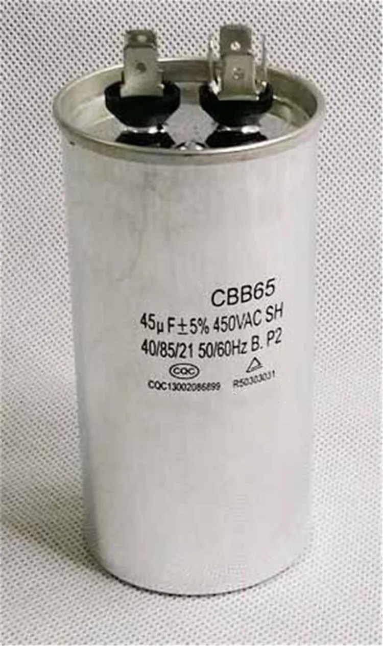 AC Motor Run Capacitor Cbb65 Aluminum Capacitor