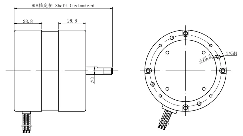 AC Single Phase 120V 60Hz Electric Fan Motor