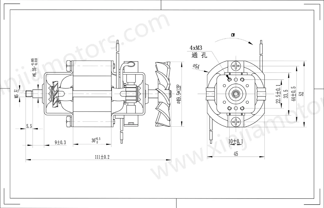 AC Universal Motor 5430 for Grinder/Chopper