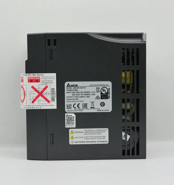 Delta 200W Single Phase 220V AC Servo Motor Drive Asd-B2-0221-B