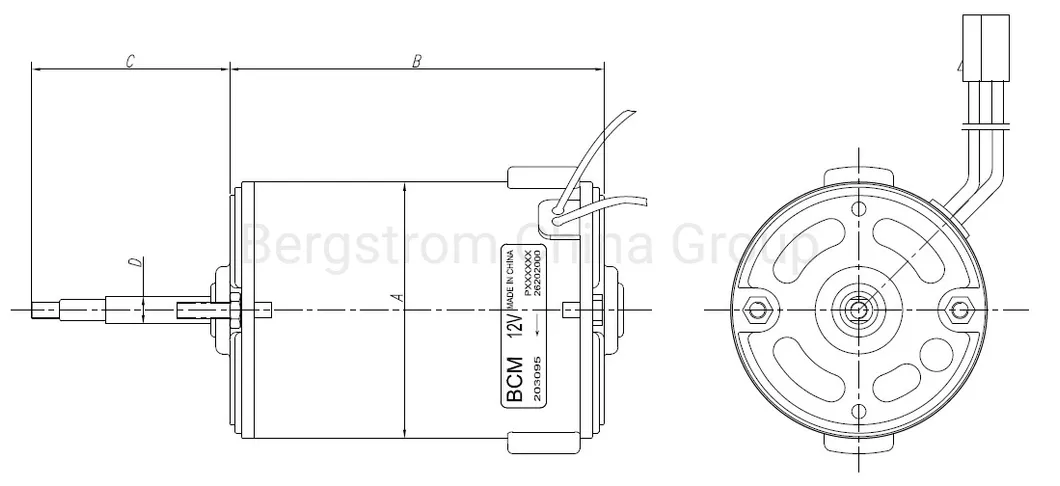 Electric dc actuator motor 12V DC 17A for Oil Pump BZY62A -0801