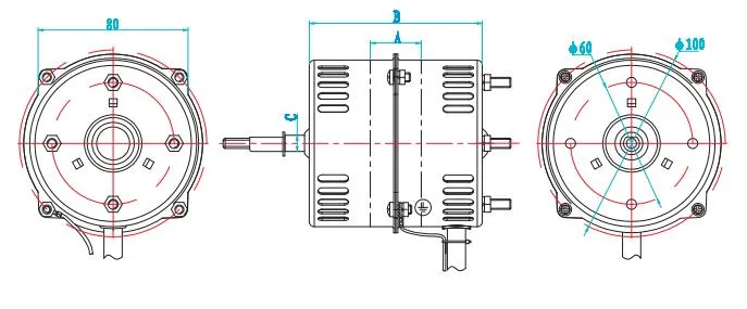 Factory Cost 1300-1750rpm Capacitor Motor for Noninvasive Ventilation