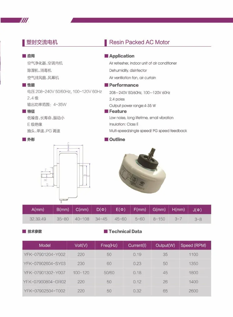 Factory Wholesale Long Shaft BLDC Motor for Freezer Refrigerator