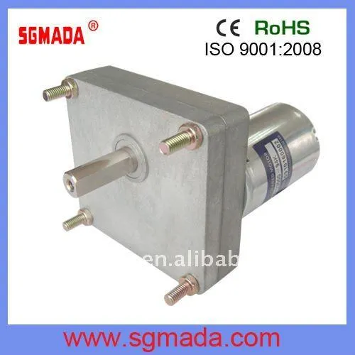 High Torque Low Rpm 24V DC Square Geared Motor