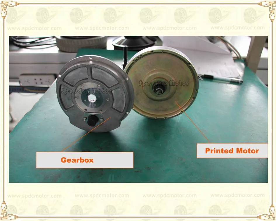 High Torque Low Speed Wheel Hub Motor with Gearbox 24V 36V 48V 30nm 40nm
