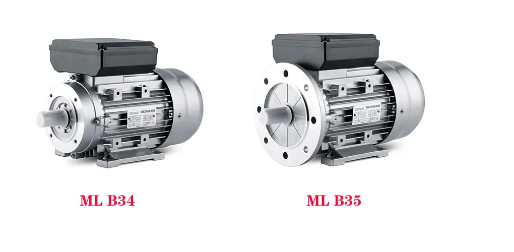 Hot Sale B3 B14 B5 B34 B35 Ml Single-Phase Asynchronous Motor 1.5HP