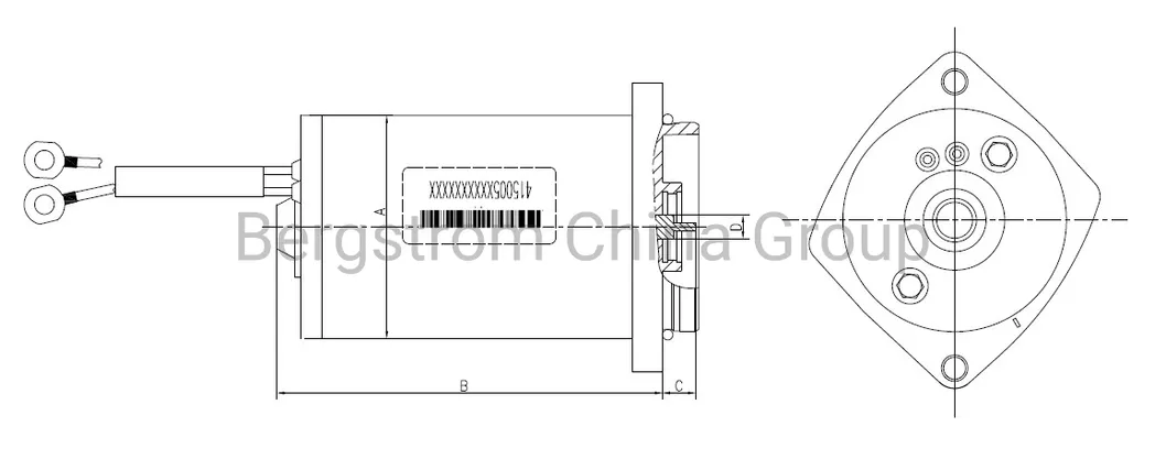 IP66 5800RPM up to 200W electric dc motor actuator motor 12V, 24V for oil pump BZY65 -0501