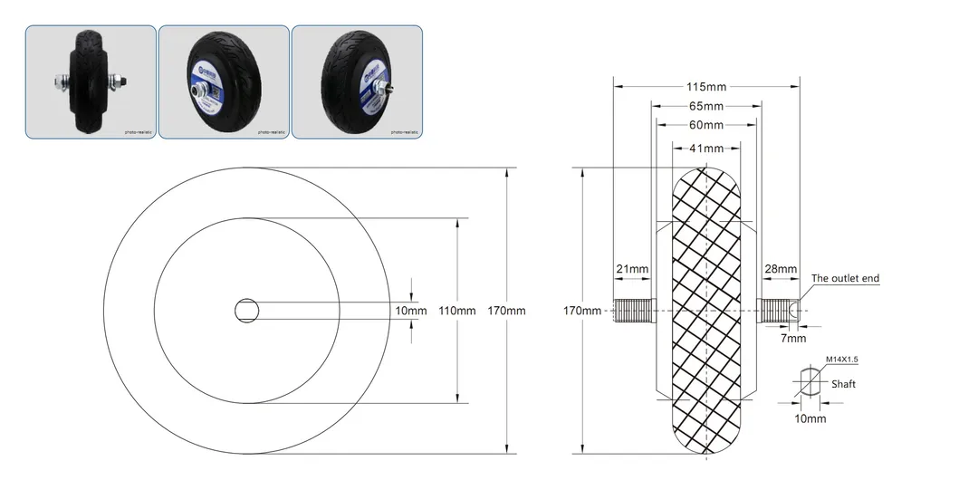 No Vibration and Noise 6.5inch 6.5n. M 200rpm 24V 150W 120kg Load Brushless Agv Wheel Hub Servo Motor for Forklift