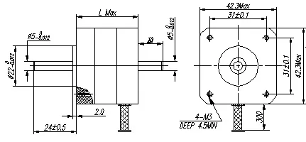 Reprap 3D Printer NEMA 17 Step Stepper Electric Motor with High Quality