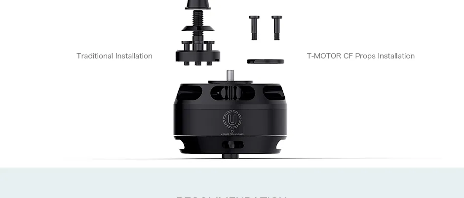 T-Motor U7 Kv280 Power Brushless Motor for Industrial Drone, OEM for Scooter etc