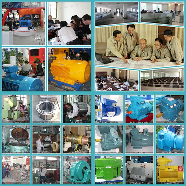 Three Phase High Voltage Slip Ring Motor 650kw