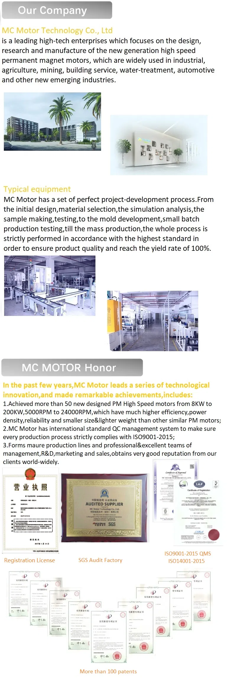 Water Cooled 10kw 12000rpm High Speed Brushless AC Motor
