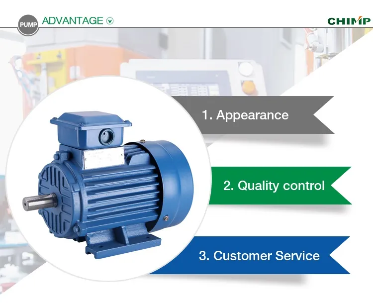 Y2-160L-2 11kw/15HP 2 Pole Three Phase AC Electric Full Power Electric Motor