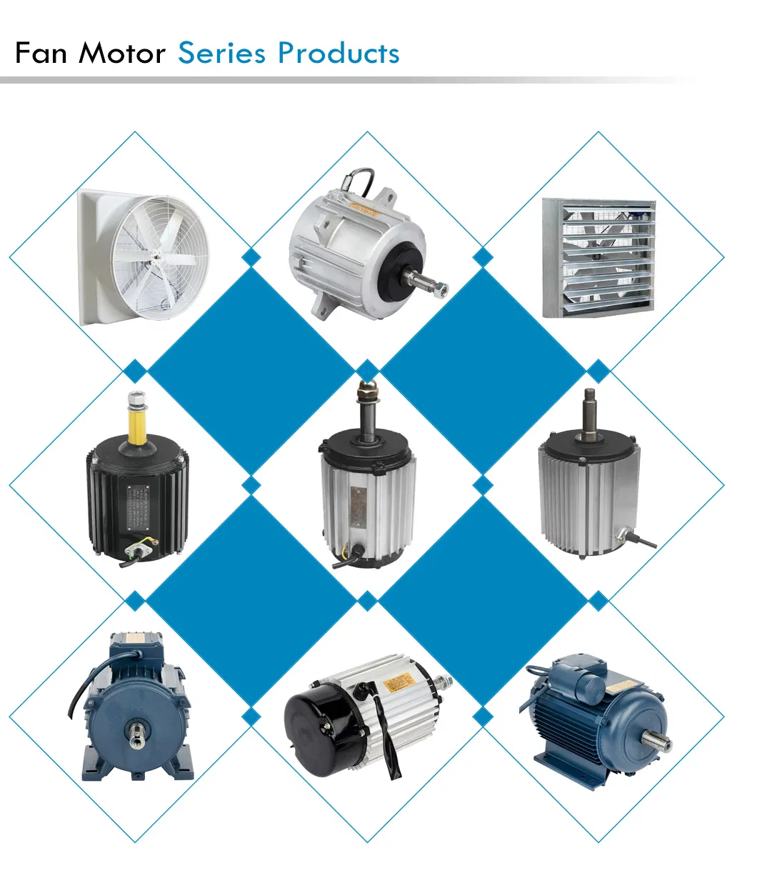 Ysf-712-4 (0.37KW) Exhaust Fan Motor 1400rpm Three-Phase AC Induction Motor with Aluminum Housing with CCC CE for Exhaust Fan High Efficiency